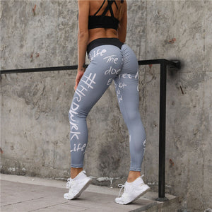 Calça Leggings Fitness - Apertado Respirável - Cintura Alta & Justas Sem Costura - Para Esportes