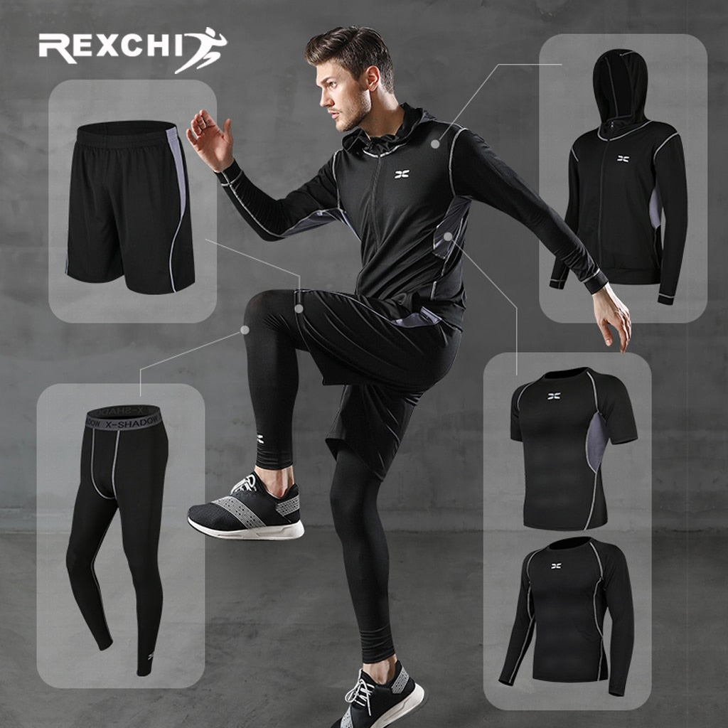 Kit - Terno Masculino Compressão - 5 Pçs/Roupa Rexchi